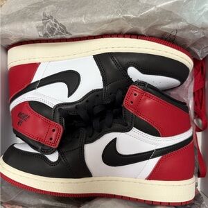 Nike Kids Sneakers - Black, White, and Red